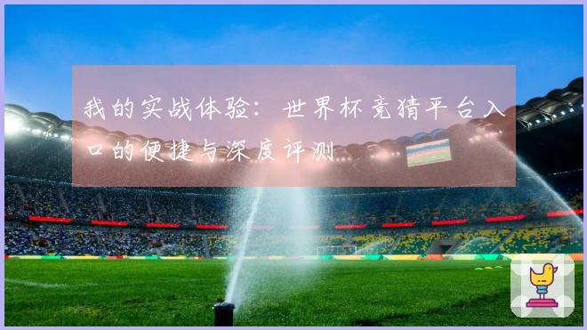 我的实战体验：世界杯竞猜平台入口的便捷与深度评测